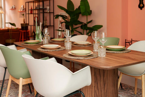 MaximaVida eetkamerstoel Cuyp XXL ecru draaiframe poten- 2 stuks