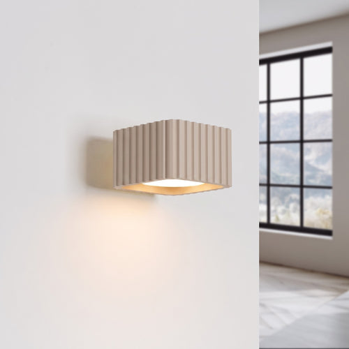Sollux Lighting Wandlamp RIFF taupe Gx53 - 10x12x6cm