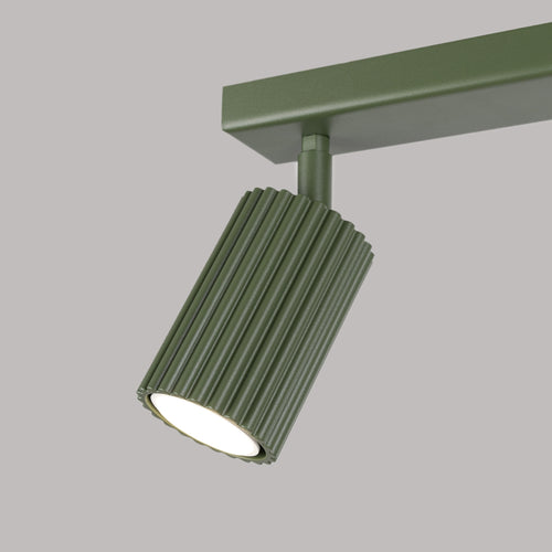 Sollux Lighting Plafondlamp KARBON 2 olijfgroen - 30x6,5x16,5cm