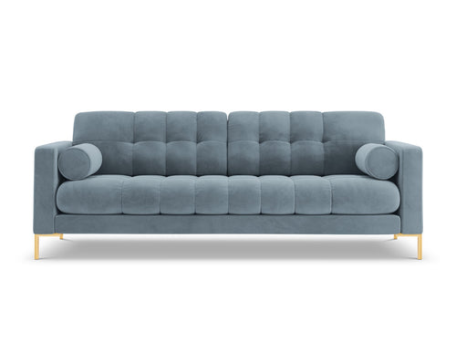 Cosmopolitan Design Bank Bali 3-zits, flueel, lichtblauw - 96x177x75cm