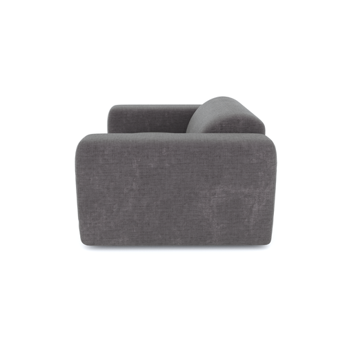 Sia Home - Fauteuils MYRA - Fluweel met structuur - Grijs - 130cm - vtwonen shop