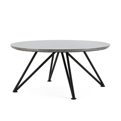 FurniLux Salontafel - Geborsteld zilver aluminium - 92x92x44cm - vtwonen shop
