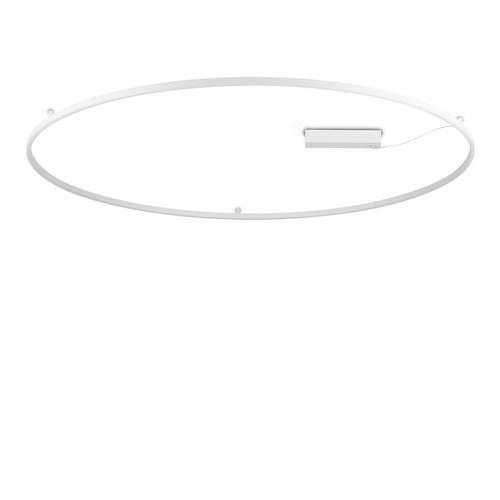 Ideal Lux ORACLE SLIM 150 cm niet dimbare ronde geïntegreerde LED-plafondlamp, 3000K, wit, 9300lm