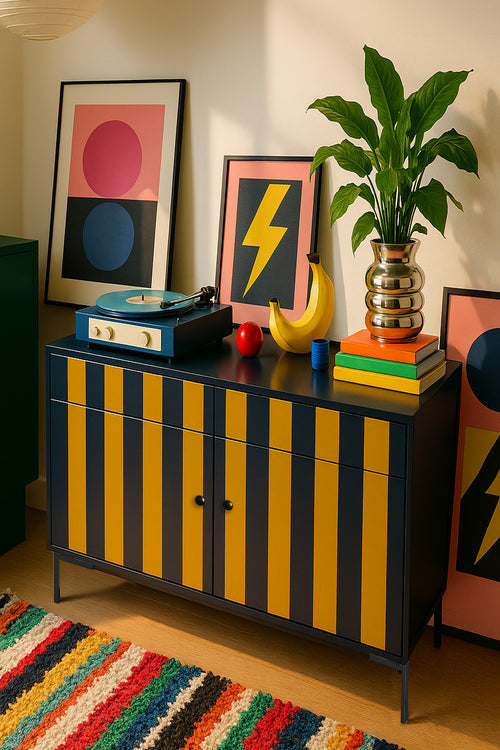 Dressoir MDF 2 deuren en 2 lades