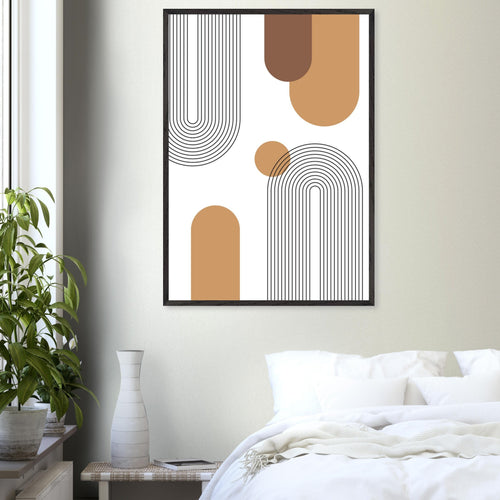 Artfulprints Poster Boho – Neutral path   - 30x40 cm - Meerkleurig