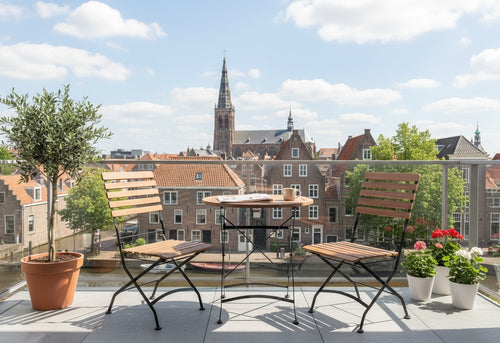 MaximaVida inklapbare tuinstoel Toscana zwart 2 stuks - 100% FSC excellent acacia - vtwonen shop