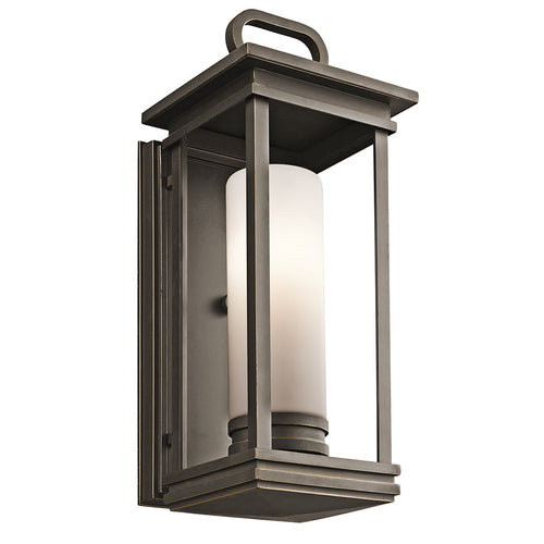 Elstead South Hope - 1 Lichte Middelgrote Buitenwandlantaarn Brons IP44, E27