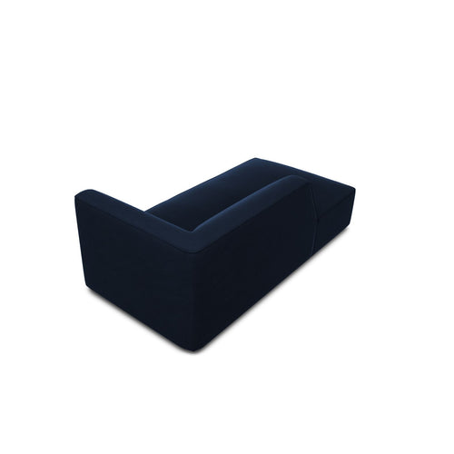 Cosmopolitan Design - Ligstoel links Siena flueel koningsblauw - 181x93x69cm