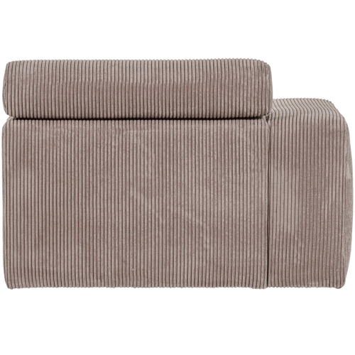 WOOOD 1-zits element bank arm rechts Novi - Ribstof - Zand - 86x109x113