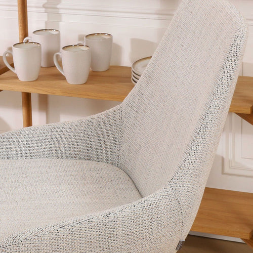 Nolon Nino-Isa Barkruk Beige Gemêleerd - Stof - Zwart Onderstel - 65 cm - vtwonen shop