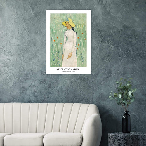 Artfulprints  Vincent van Gogh - Girl in white   poster 50x70 cm