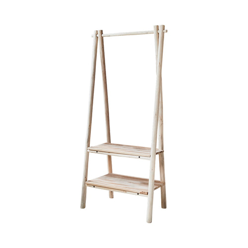 Tikamoon Massief teakhouten handdoekenrek - Naturel - vtwonen shop