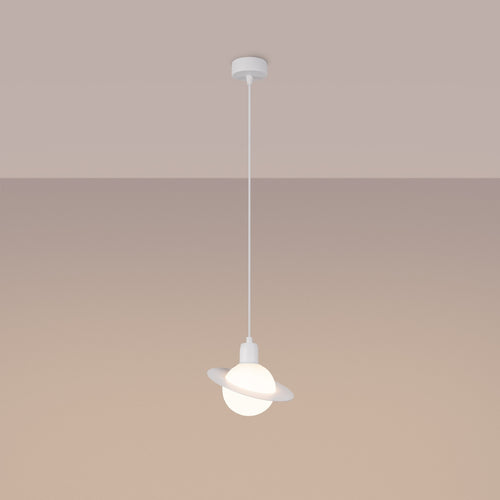 Sollux Lighting Hanglamp HYPERION 1 wit - 20x20x125cm