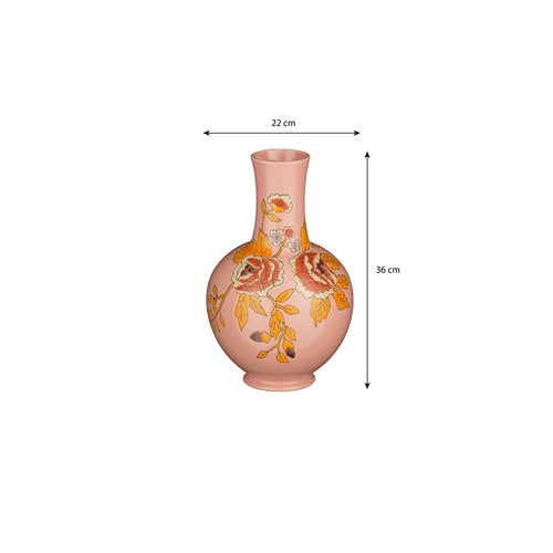 Mica Decorations Eloise Vaas - H36 x Ø22 cm - Keramiek - Roze