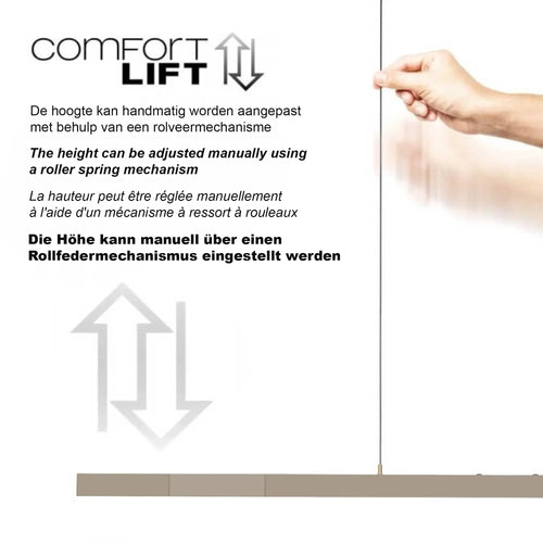 Paul Neuhaus hanglamp Adriana - 3 lichts - 179  x 150   cm - champagne - vtwonen shop