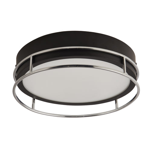 Searchlight plafondlamp Phoenix - 2 lichts - 30  x 9.5   cm - zwart