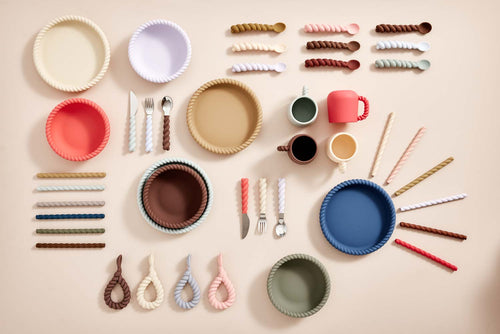 OYOY Bord en kom Mellow - silicone