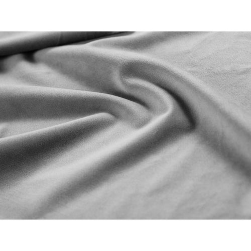 Cosmopolitan Design - Opbergbed met hoofdeinde Asti 90x200cm flueel lichtgrijs - 220x130x95cm