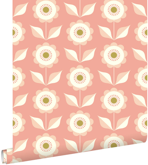 ESTAhome behang bloemen roze - 50 x 900 cm - 131862