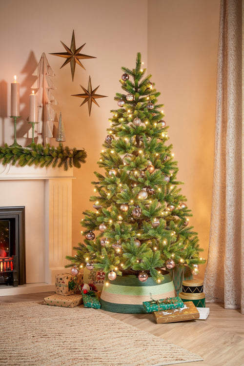 House of Seasons Kerstboomrok - H26 x Ø58 cm - FSC Mix - Papier - Groen