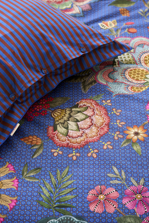 Pip Studio Dekbedovertrek Bombay Bold - 260 x 200/220 cm - Donkerblauw