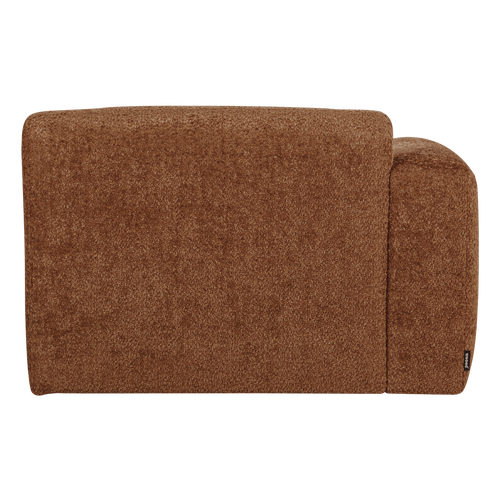 WOOOD chaise longue bank links Mojo Base - Wollig - R.bruin - 74x112x162