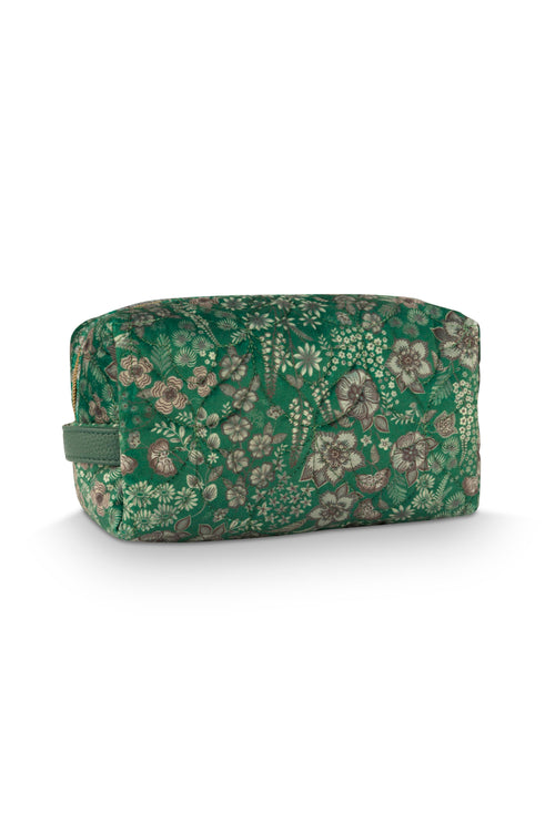 Pip Studio - Coco Make-up Tasje Dames - Daisy Dreams - Groen - 21.5x10x10.5cm
