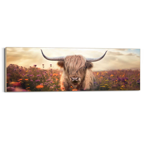 Reinders schilderij Lente Hooglander - 52x156cm