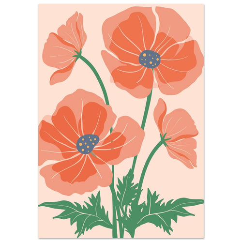 Artfulprints  Boho – Field flowers   poster A4 21x29.7 cm - vtwonen shop