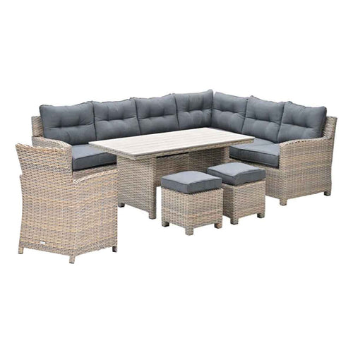 Garden Impressions lounge dining set Alaska vintage willow - 6-delig - rechts