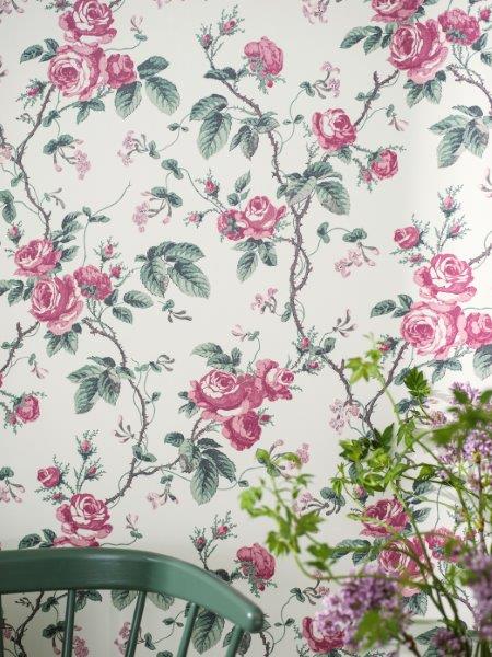 Borastapeter behang rozen roze - 53 cm x 10.05 m - 660415 - vtwonen shop