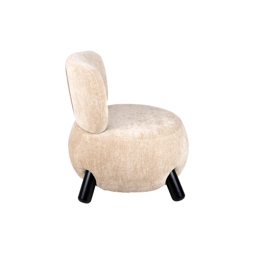 Leitmotiv stoel Busto - bruin - 74x74x74cm - vtwonen shop