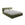 LaMiaSofa Bed met opbergruimte Roma - velours - olijf - 180x228x82