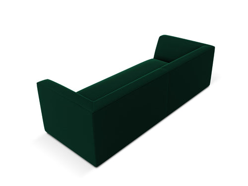 Micadoni - Bank "Ruby" 3 zitplaatsen, flueel, flessengroen - 93x232x69cm