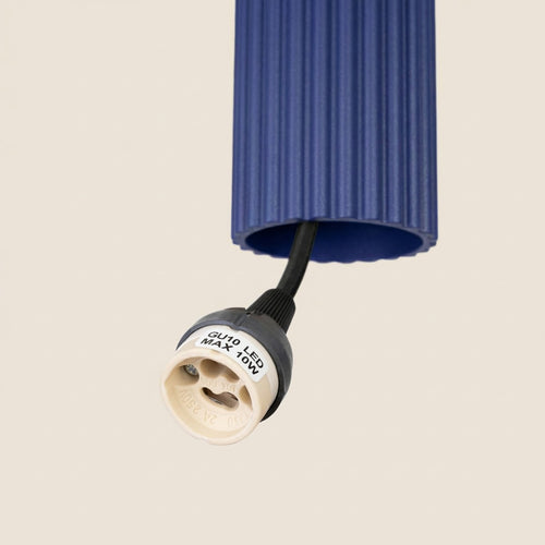 Sollux Lighting Hanglamp KARBON 2 ultramarijn - 30x6,5x90cm