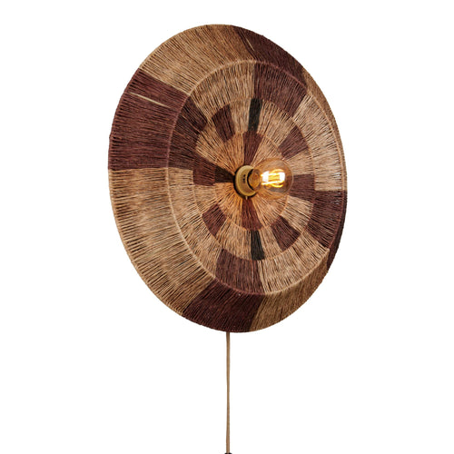 GOOD&MOJO wandlamp Serengeti - bruin - Ø60cm