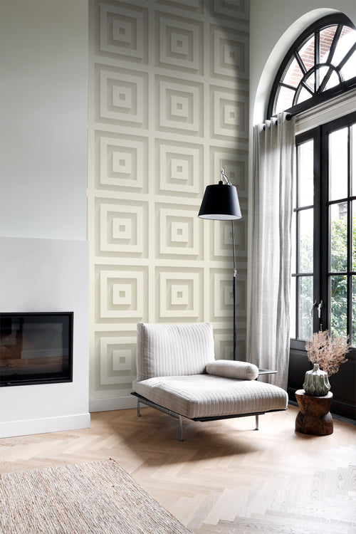 Origin Wallcoverings behang 3d vierkanten wit - 50 x 900 cm - 347972 - vtwonen shop