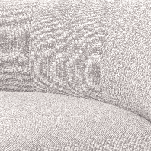 WOOOD eetbank hoek met rugleuning Mojo Base - Bouclé - Ecru - 83x80x80