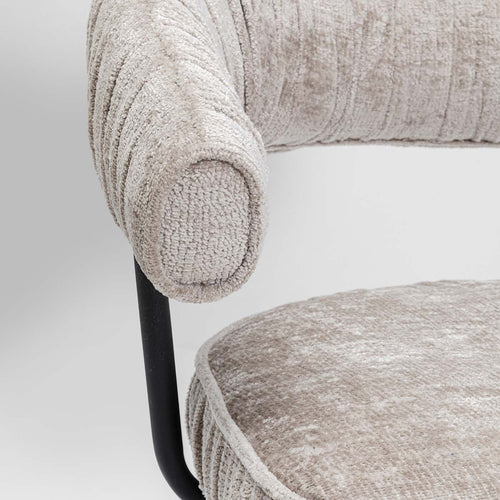 Kare Design Draaistoel met armleuningen Arabella grijs