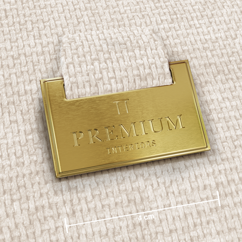 Premium Interiors - Hoekbank (links) HANA - fluweel weefsel crème 300cm