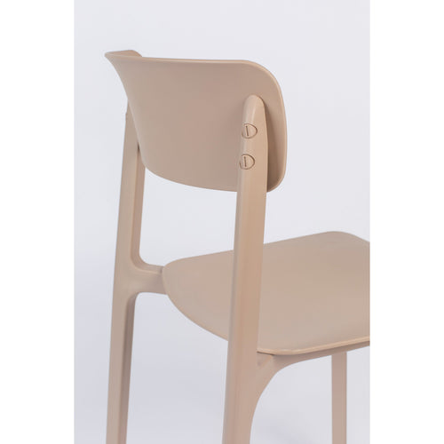 Housecraft Living Clive Tuinstoel/ Eetkamerstoelen Lichtbruin - Set van 4