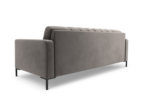 Cosmopolitan Design Bank Bali 4-zits, flueel, lichtgrijs - 96x217x75cm