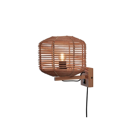 GOOD&MOJO wandlamp Tanami - bruin - Ø40cm - vtwonen shop