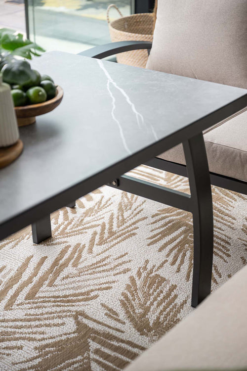 Vasano lounge-dining hoekset - links - 4-dlg. -  c. black -  sand - vtwonen shop