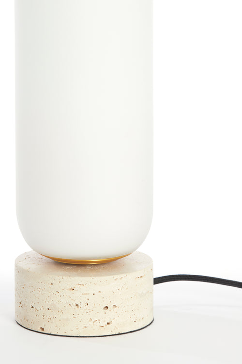 Light & Living tafellamp RYLANO - wit - Ø12x35cm