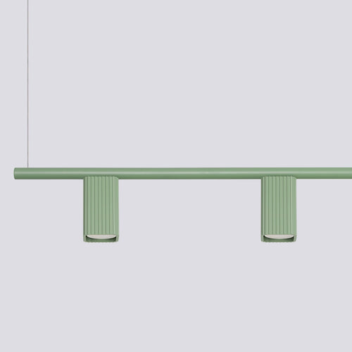 Sollux Lighting Kroonluchter RAYO 4 saliegroen - 122x6x208cm