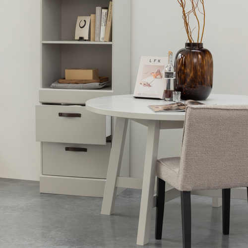 WOOOD boekenkast Bold - Grenen - Sneeuwwit - 215x54x43 - vtwonen shop