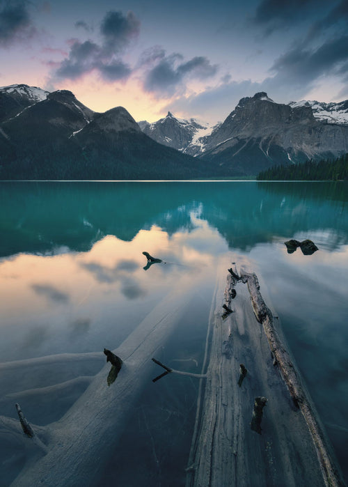 Sanders & Sanders fotobehang berglandschap blauw en grijs - 200 x 280 cm - 612573 - vtwonen shop