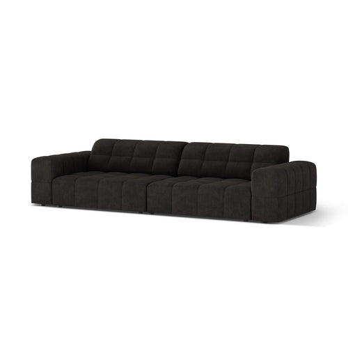 Cosmopolitan Design - Bank Chicago 4-zits, chenille antraciet - 102x252x78cm