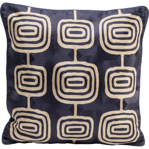 Kare Design Kussen Catena Square blauw en beige